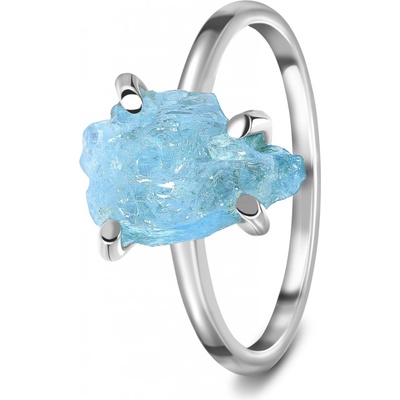 Royal Fashion stříbrný prsten GU DR15849-SILVER-AQUAMARINE