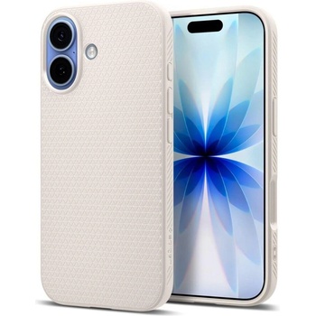 Spigen Противоударен Калъф за iPhone 17, Spigen Liquid Air Case, Бежов (ACS10372)