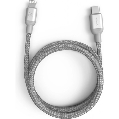Adam Elements ACBADCL120BSL PeAk II C120B USB-C Lightning, 1,2m, stříbrný