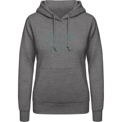 AWDis Hoodie mikina Design s motivem psa Uhlíková – Zboží Dáma