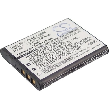 Cameron Sino Батерия за Panasonic Hm-Ta2, Hx-Dc1, Hx-Dc10eb-K и други, 740 mAh, Li-Ion (CS-VBX070MC)