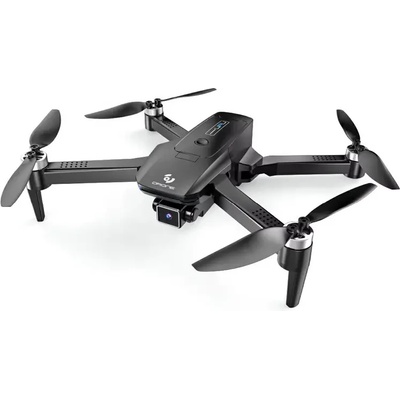 Crazon Детска играчка Сгъваем дрон с 720P HD камера, WiFi управление, черен