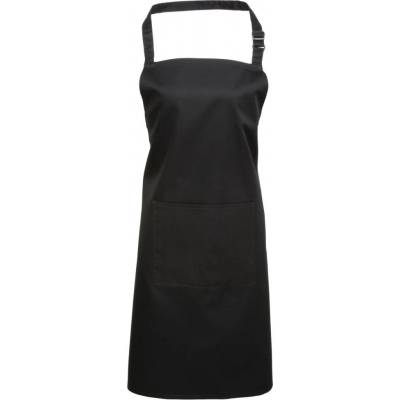Premier zástěra s laclem a kapsou Colours černá Black