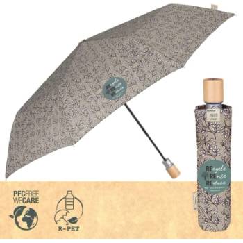 Дамски автоматичен чадър Perletti Green 19126, Сив