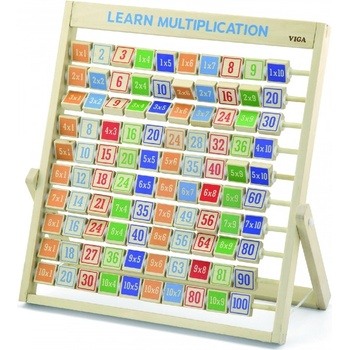 Голяма дървена таблица за умножение