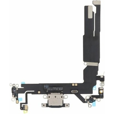 Apple iPhone 16 - Nabíjací Konektor + Flex Kábel (Black), Black
