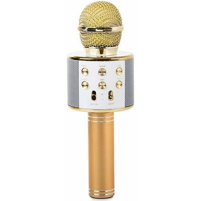Verk 01377 Karaoke Bluetooth mikrofón 1800mAh zlatá