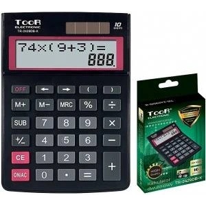 Toor Electronic 10-position two-line calculator. TR-2429DB-K TOOR Калкулатори