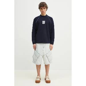 Marcelo Burlon Дънков къс панталон Bleach Dnm Wide Cargo Shorts Light Blue (CMYC003S25DEN0014000)