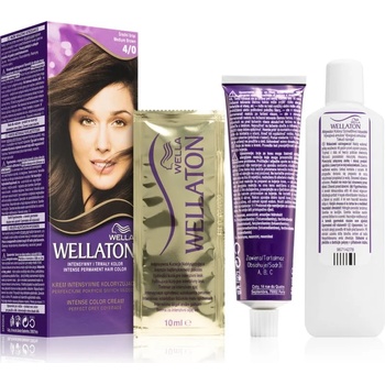 Wella Wellaton Intense перманентната боя за коса с арганово масло цвят 4/0 Medium Brown