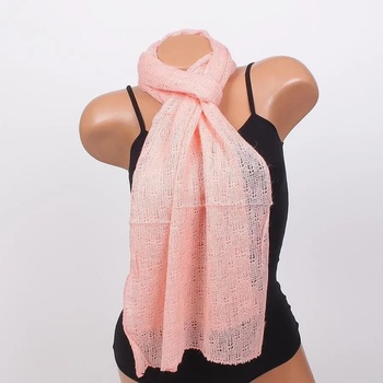 Image 1 of Дамски шал в цвят светъл корал