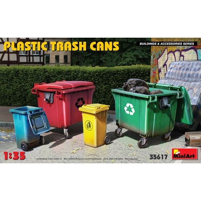 MiniArt Plastic Trash Cans 1:35