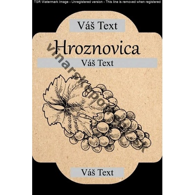 Etiketa hroznovica vz8