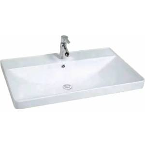Inter Ceramic Мивка за мебели Inter Ceramic, лъскаво бяло покритие 80 см (8048-2NEW)
