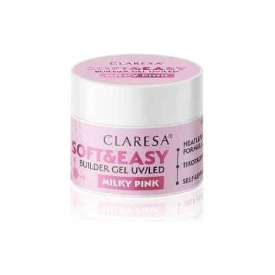 Claresa building gel Soft&Easy gel milk white 45g