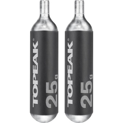 Sada CO2 bombičiek Topeak 25g Threaded CO2 Cartridge - 2 ks uni