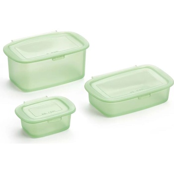 Lekue Контейнери за обяд Lekue силиконови зелени 3 бр (881886)