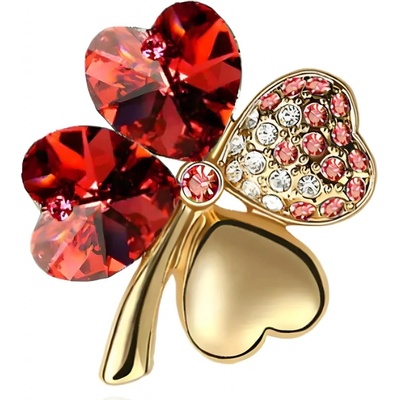 Gaira brož Čtyřlístek 313001 Zlato-červený