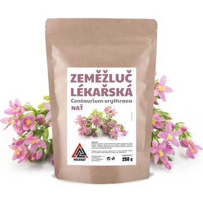 VALKNUT Zeměžluč lékařská Centaurium erythraea nať 250 g