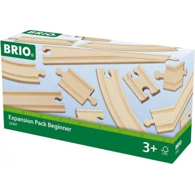 Brio Dřevěná vláčkodráha vícebarevná sada 11 dílů