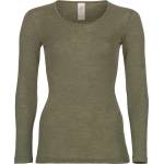 Engel Дамско копринено термобельо Engel Women's Undershirt L/S Merino base layer - Olive - размер 42/44 (EU) (114-0634-1214)