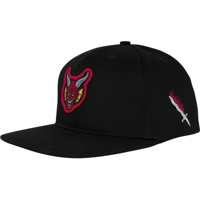 SANTA CRUZ STRANGER THINGS HELLFIRE CLUB SNAPBACK STRUCTURED HAT BLACK