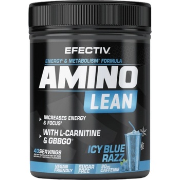 Efectiv Nutrition Amino Lean | Energy and Metabolism Formula [240 грама] Синя малина