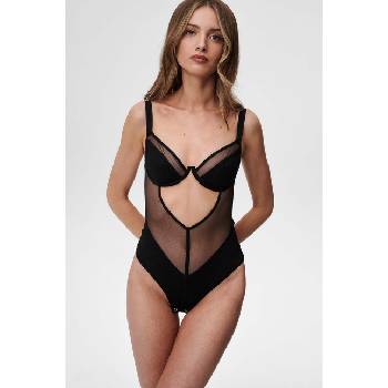 Undress Code Боди Undress Code Remember Me Bodysuit Thong дамско в черно с изчистен дизайн 575 (575)