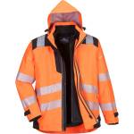 Portwest hi-vis pw365 / Светлоотразително водоустойчиво яке 3 в 1 - hv оранжево/черно l (pw365obrl)