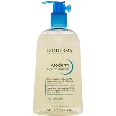 BIODERMA Atoderm Soothing Lipid-Replenishing Cleansing Oil 500 ml успокояващо и подхранващо душ олио за много суха и чувствителна кожа унисекс