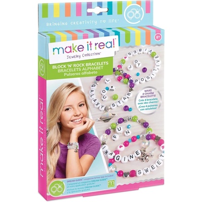 Make It Real Творчески комплект Make it Real - Направи си гривни с букви (1205)