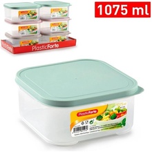 PlasticForte Dóza na potraviny Flex 1075 ml 14,5 x 14,5 x 6,5 cm