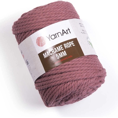 Yarn Art Macrame Rope 5 mm 792 tmavá starorůžová