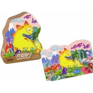 LEAN Toys Puzzle 48 Dinosaur Volcano