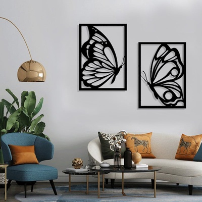 Decono Метална Декорация Пеперуди