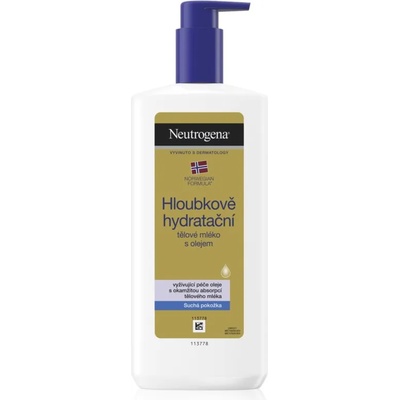 Neutrogena Norwegian Formula® Deep Moisture дълбоко хидратиращ крем в дълбочина с олио 400ml