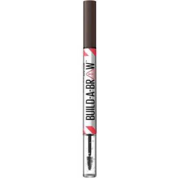 Maybelline Build-A-Brow молив за вежди и фиксиращ гел 2в1 1.4 g нюанс 260 Deep Brown