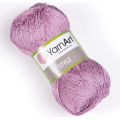 Pletací / háčkovací příze YarnArt STYLE 671 starorůžová, jednobarevná, viskózová, 50g/185m