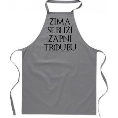 Povidlo.cz Zástěra Zima se blíží Šedá