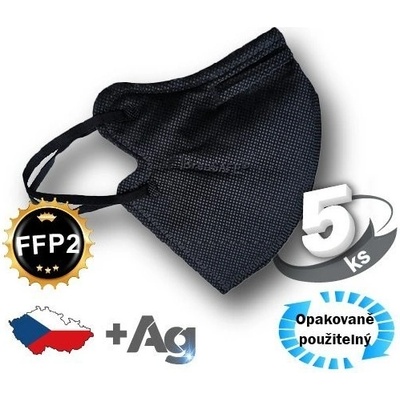 Pardam BreaSAFE COMMUNITY MASK FFP2 čierna M 5 ks