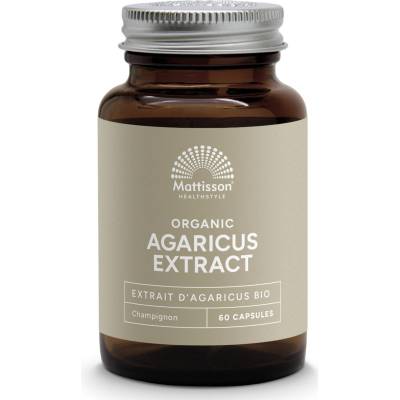 Mattisson Healthstyle Organic Agaricus Extract, 400 mg, 60 капсули, Mattisson Healthstyle (MT2035)