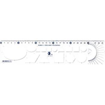Optima Шаблонна линийка OPTIMA прозрачна 30cm 53003 (53003)