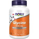 NOW NOW Glycine 1000mg, 100 Veg Capsules - fitnesdobavki - 25,41 лв