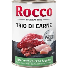 Rocco Classic Trio di Carne Adult hovädzie kuracie a divina 24 x 400 g