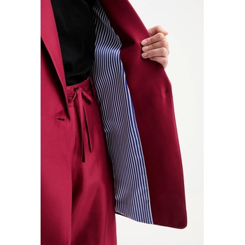 MUNTHE Копринено сако munthe patton в бордо с едно копче с изчистен дизайн 252150925209 (252150925209)