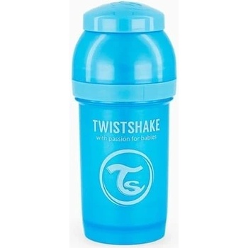 TwistShake Kojenecká láhev AntiColic Pearl Blue 180 ml