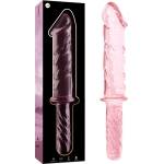  Дилдо от боросиликатно стъкло, 28, 5см. - Nebula Glass Pink 24 (D-235970)