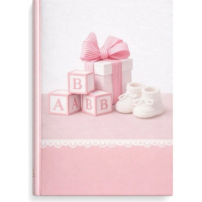 GEDEON Fotoalbum BABY GIFT, 10x15, šité, 200 fotografií Barva: Růžová