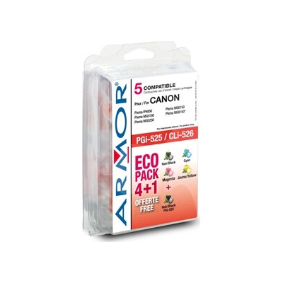 multipack ARMOR CANON MG 5150/5250/6150/8150 (PGi-525/CLi-526) - s čipom