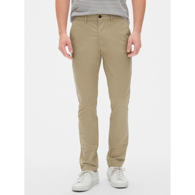 Gap kalhoty modern khakis in straight fit with Flex Béžová